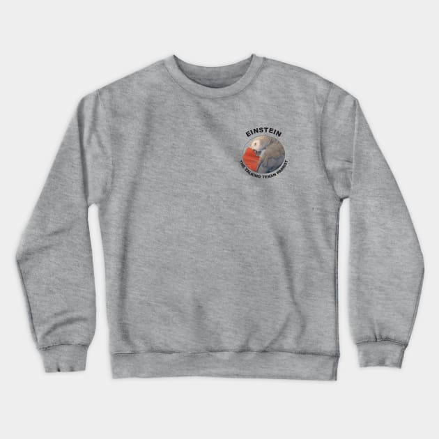 Einstein Parrot Small Logo Crewneck Sweatshirt by Einstein Parrot